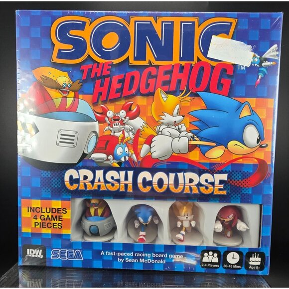 Sonic The Hedgehog Crash Course Board Game 2-4 Players Fast Pace Action - Picture 2 of 9